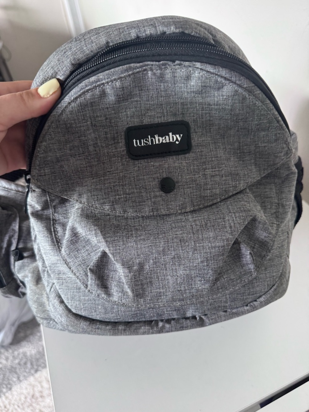 tushbaby Gray Kids Backpack - Compact Organizer